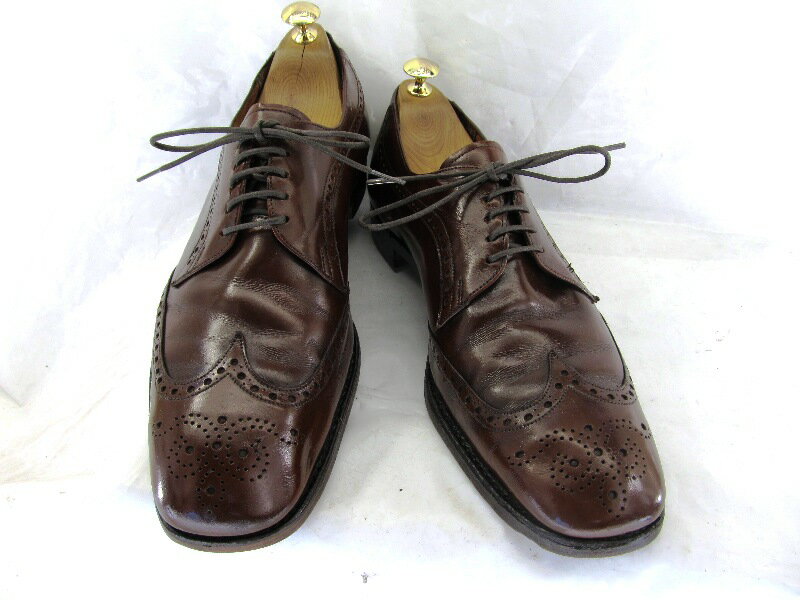 Alan McAfee アランマカフィー　（約27.5-28.0cm）イギリス製　ウイングチップ♪YALAKU-ヤラク-メンズビジネスシューズ・紳士靴