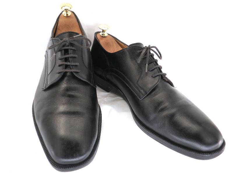 【中古】【送料無料】RENZO レンゾ約27.5〜28.0cm イタリア製・プレーントゥ♪YALAKU-ヤラク-メンズビジ..