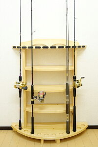 家具職人の作ったロッドスタンド RS-31 1ピース用 12本収納 ヒノキ無垢材 受注生産品