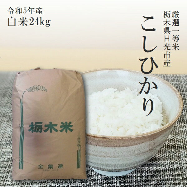 米 24kg 送料無料コシヒカリ 令和5年産 栃木県産 精米 白米あす楽対応 平日14時までのご注文は当日出荷北海道 九州沖縄一部離島は別途送料500円掛かります。お米食味ランキング特A