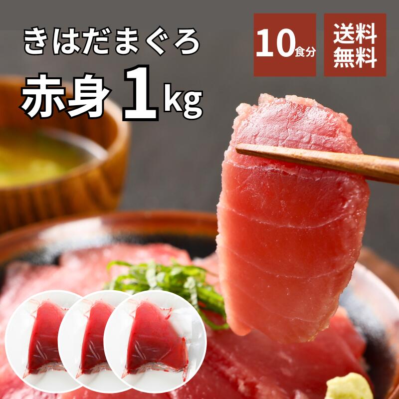 【期間限定50％OFFクーポン】 まぐろ きはだまぐろ 1kg 小分け 送料無料 ギフト セール SALE 業務用 焼津 赤身 クール ヤマト運輸 お取り寄せ 冷凍