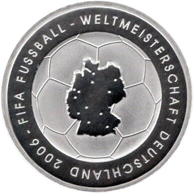 【プルーフ】 ドイツ FIFAワールドカップ2006 10ユーロプルーフ銀貨 2003年