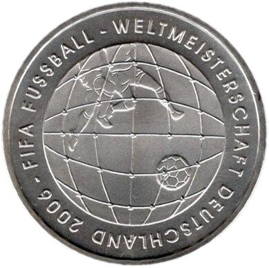 ドイツ FIFAワールドカップ2006 10ユーロ銀貨 2005年