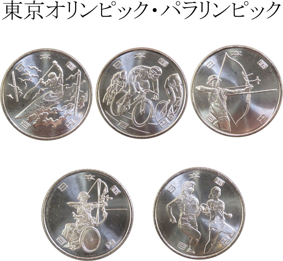 【3次】 東京2020 オリンピック・パラリンピック 3次 100円記念貨 5種セット 令和元年 【記念貨】
ITEMPRICE