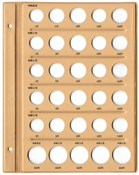 【テージー】令和コインアルバム用 令和元年～5年用リーフ「C-40S1」