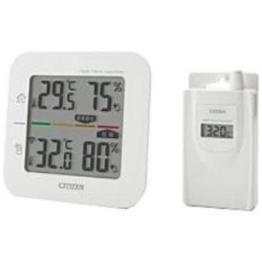 シチズン CITIZEN コードレス温湿時計(簡易熱中症指標表示付き) THD501