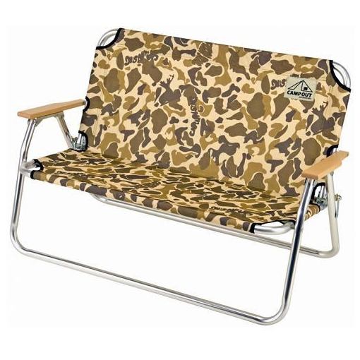 CAPTAIN STAG UC-1628 キャプテンスタッグ キャンプアウト アルミ背付ベンチ(カモフラージュ)通販格安セール情報 楽天 通販