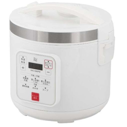 【ポイント10倍！】石崎電機製作所 SRC500PW 低糖質炊飯器 5合炊き