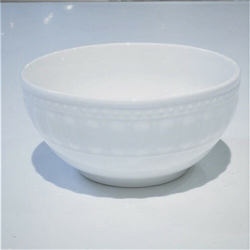 ヤマダオリジナル 茶碗 YMストライプ4.5 ホワイト 幅11.0cm×奥行11.0cm×高さ5.5cm