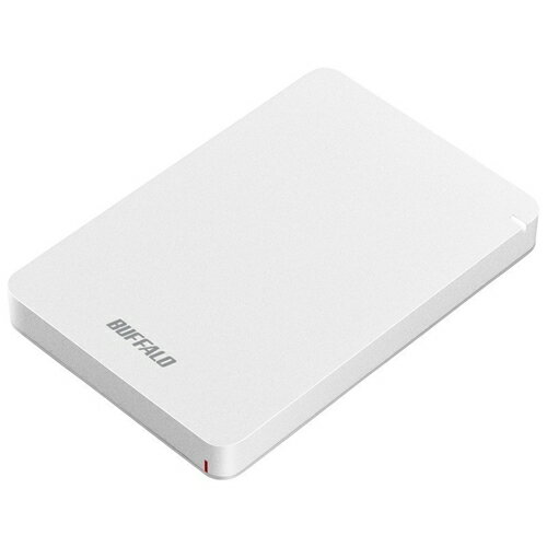 【推奨品】BUFFALO HD-PGF1.0U3-WHA ポータブル外付けHDD 1TB ホワイト HDPGF1.0U3WHA