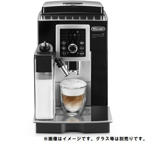 デロンギ ECAM23260SBN コンパクト全自動コーヒーマシン マグニフィカS カプチーノ スマート ブラック×シルバー