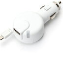 PGA PG-IQDC24A8WH iQOS用 microUSBケーブル0.6m&USB1ポート搭載車載用充電器出力2.4A ホワイト|詳細画像