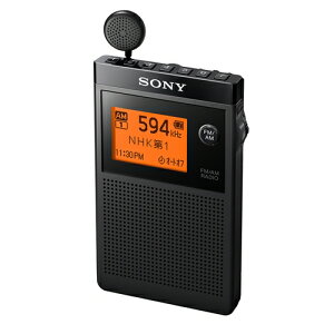 ソニー SRF-R356 FMステレオ／AM 名刺型ラジオ ブラック
