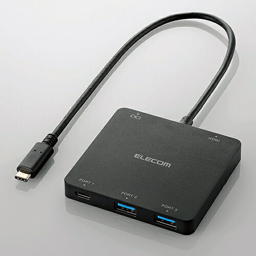 エレコム U3HC-DC03BBK USB Type-C搭載ドッキングステーション(PD対応)