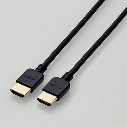 【推奨品】HDMIケーブル エレコム CAC-HD14EY10BK HIGH SPEED HDMIケーブル やわらか 1.0m