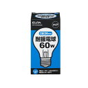 エルパ EVP110V60WA60C 耐震電球 60W E26 クリア