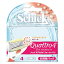 シック クアトロ (Schick Quatro) 4 フォーウーマン 替刃 (4コ入り)