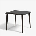 大塚家具 ダイニングテーブル「ユノ3」幅80cm レッドオーク材ダークブラウン色 丸脚【※AR対応】