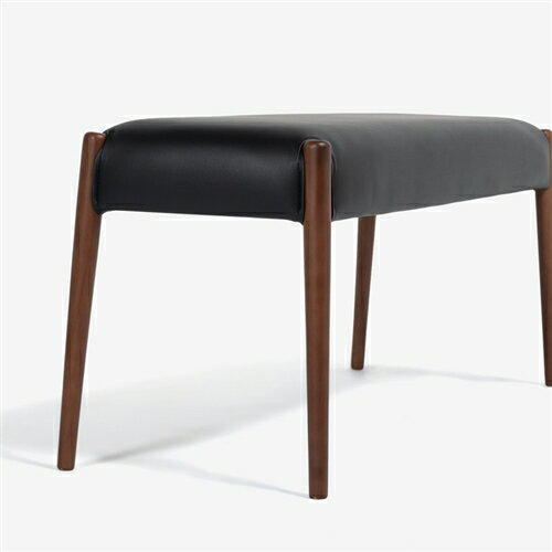 大塚家具 ベンチ「ユノ3A」幅102cm ウォールナット色 座面PVCブラック ※別売布カバー全9色