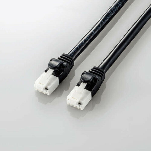 エレコム LD-GPAT／BK100 LANケーブル CAT6A 爪折れ防止 10m ブラック