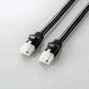 エレコム LD-GPAT／BK20 LANケーブル CAT6A 爪折れ防止 2.0m ブラック