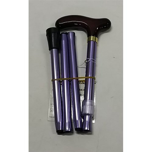 アスティ STA41 4段無地ステッキ パープル