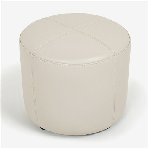 IDC大塚家具 スツール 「5089」 丸型 革 フロスト色