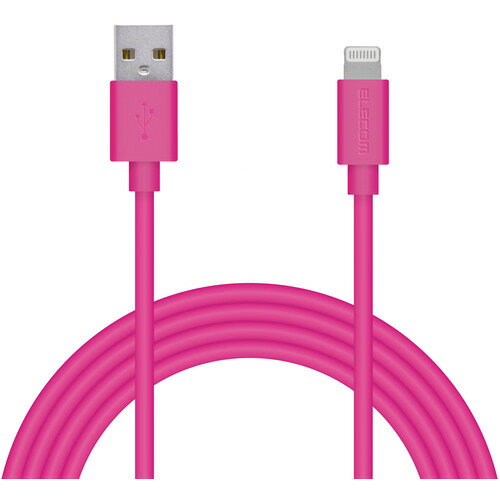 エレコム MPA-UAL20PN Lightningケーブル スタンダード 2.0m ピンク