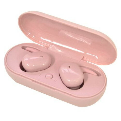 ラスタバナナ RTWS02LP Bluetooth5.0 完全ワイヤレスイヤホンマイク カナル スイッチ付 ライトピンク