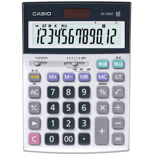 カシオ計算機 DS20DCN 電卓 CASIO 12桁デスク