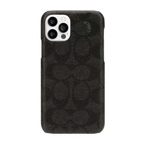 INCIPIO CIPH-062-SCBLK Coach - Slim Wrap Case for iPhone 12／12 Pro [ Signature C Black ] ブラック