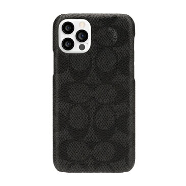 INCIPIO CIPH-062-SCBLK Coach - Slim Wrap Case for iPhone 12／12 Pro [ Signature C Black ] ブラック