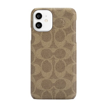 INCIPIO CIPH-060-SCKHK Coach - Slim Wrap Case for iPhone 12 mini [ Signature C Khaki ] ベージュ