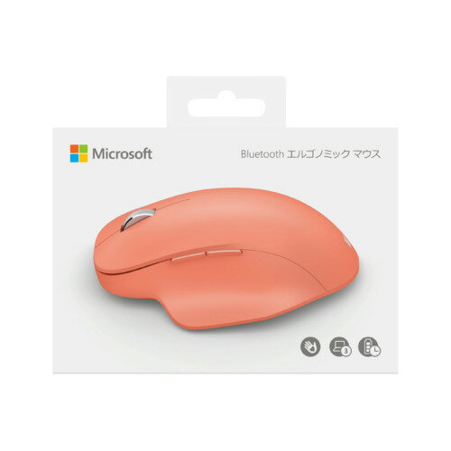 マイクロソフト Microsoft Bluetooth Ergonomic Mouse Peach 222-00047