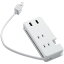 쥳 MOT-U12-2302WH USBå USB-A2ݡ 12W AC3ĸ ֥Ǽ ۥ磻