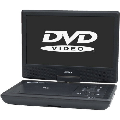 ポータブルDVDプレイヤー ダイニチ電子 WPDS1001 ポータブルDVDプレーヤー Wizz 10.1インチ ホワイト