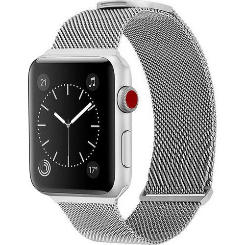 ロイヤルモンスター RM3799SV Apple Watch用メッシュメタルバンド シルバー