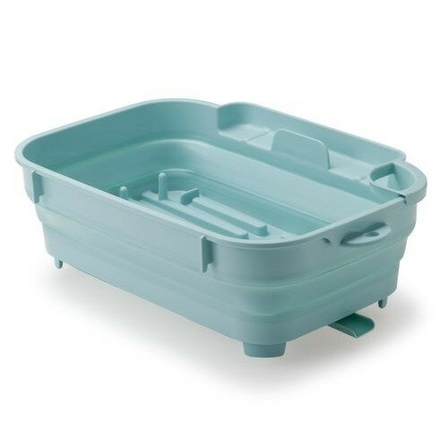 伊勢藤 おりたたみ水切りバスケット ミントグリーン