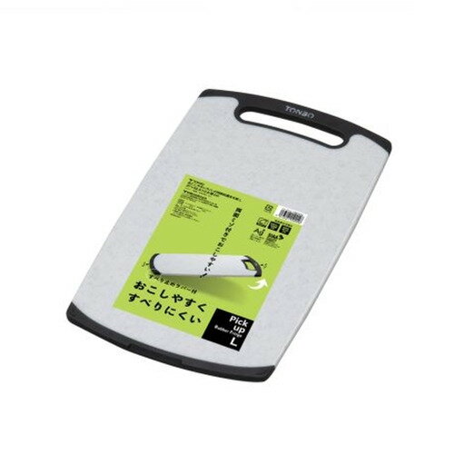 新輝合成 おこしやすいラバー付耐熱抗菌まな板 L 石目調のサムネイル