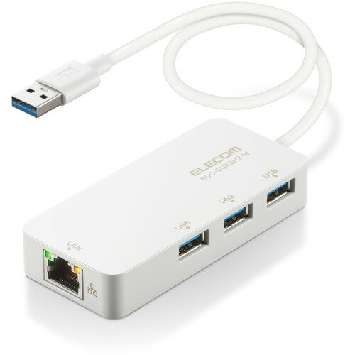 쥳 EDC-GUA3H2-W LANץ ͭ A Giga USBϥ (USB-A3)Windows Macб ۥ磻
