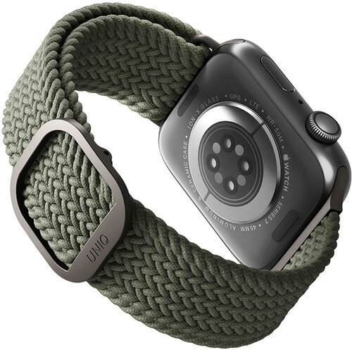 KENZAN UNIQ-40MM-ASPGRN Apple Watch 38／40／41MM用編み込みバンド ASPEN CYPRESS GREEN UNIQ40MMASPGRN