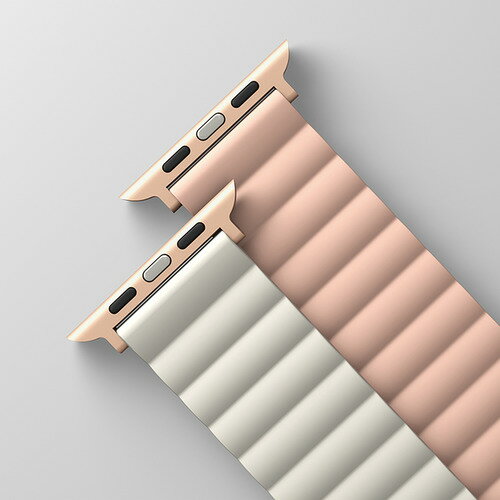 KENZAN UNIQ-45MM-REVPNKBEG Apple Watch 44／45MM用マグネットバンド REVIX BLUSH PINK／BEIGE UNIQ45MMREVPNKBEG