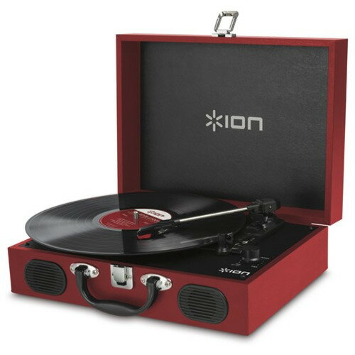 ION AUDIO Vinyl Transport／Red ポータブル