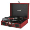 ION AUDIO Vinyl Transport／Red ポータブルレコードプレーヤー