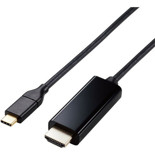 エレコム MPA-CHDMI10BK 映像変換ケーブル／USB Type-C-HDMI／ミラーリング対応／60Hz／1.0m／ブラック MPACHDMI10BKのサムネイル