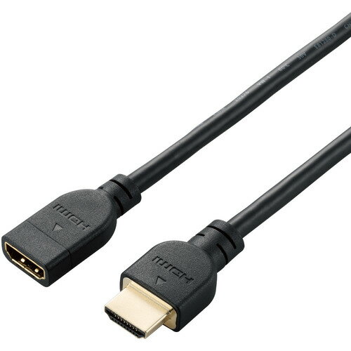 エレコム DH-HDEX15BK HDMI 延長 ケーブル 1.5m 4K 60p 金メッキ Fire TV Stick など対応 RoHS指令準拠 ARC ブラック
