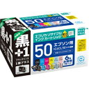【推奨品】インク エコリカ カートリッジ ECI-E506P BK エプソン用リサイクルインク（6色パック＋ブラックインク1本）