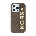 マイケル・コース スマホケース レディース MICHAEL KORS MKSRBRWWPIP2261P iPhone 14 Pro用スマートフォンケース [ Brown ] ブラウン