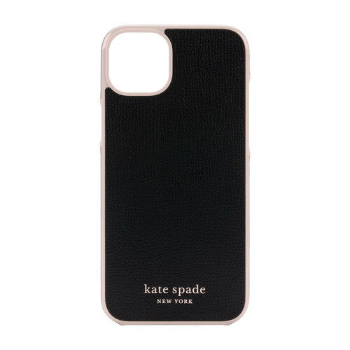 kate spade new york 2022 iPhone 14 Plus用スマートフォンケース [ Black Pale Vellum Bumper Pale Vellum Logo ] ブラック