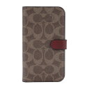 Coach Folio Case for 2022 iPhone 14 Pro ブラウン